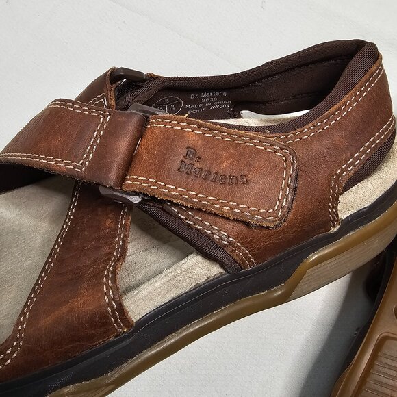 Doc Dr Martens 8b38 Leather Fisherman Strappy Brown Sandals Mens Size 9 Uk8 EU42 main image 5